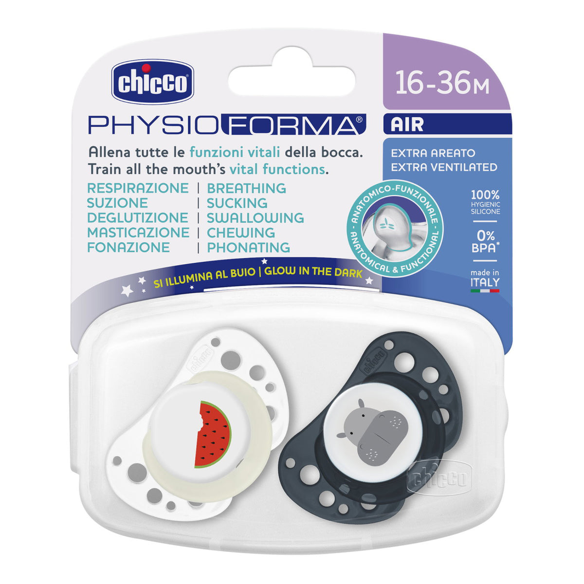 CH SUCCH AIR BLU LUM 16-36M 2P  