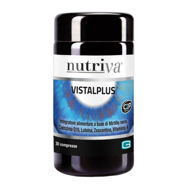 Nutriva Vistaplus | Integratore Vista con Mirtillo Luteina Zeaxantina e Vitamina A | 30 Compresse  
