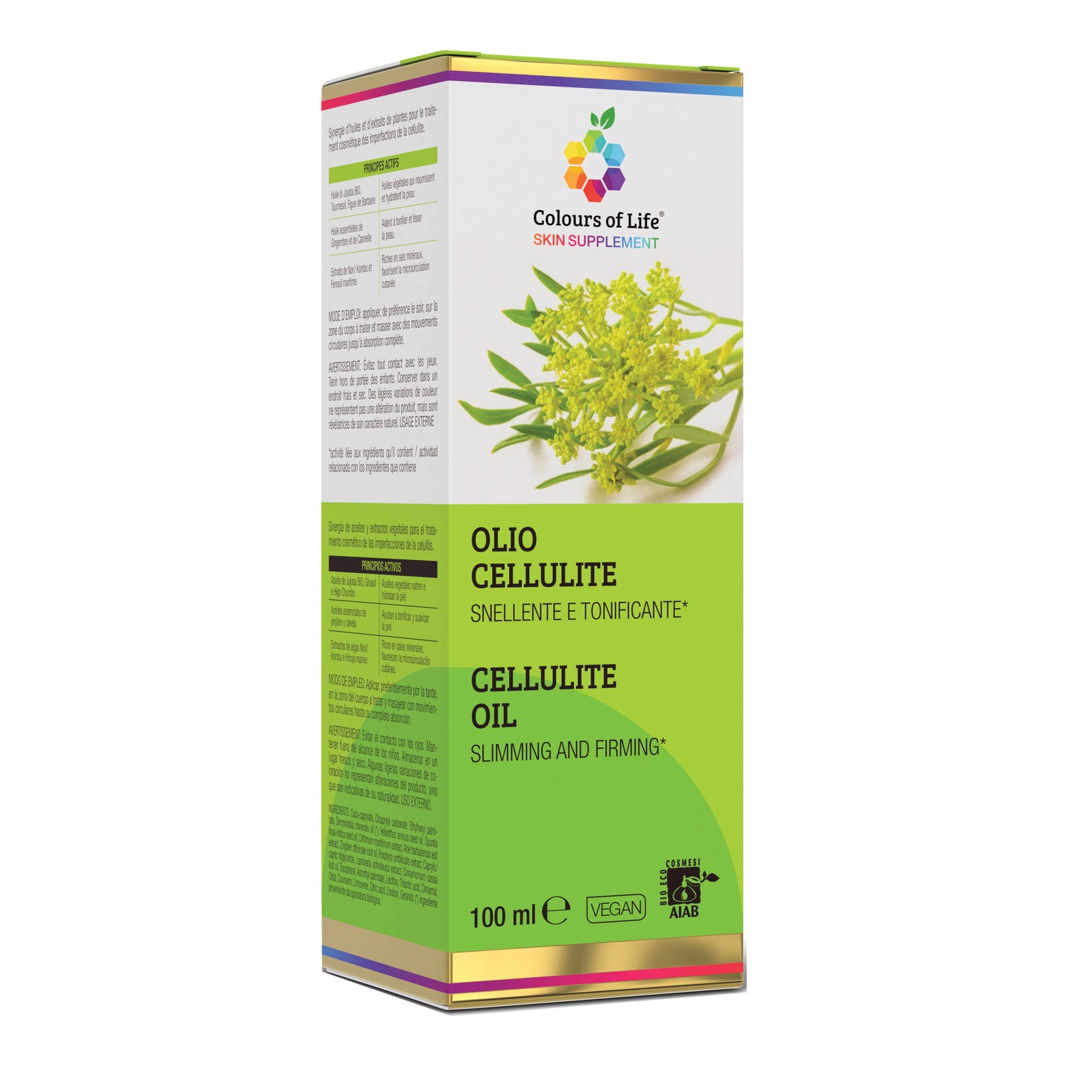 OLIO CELLULITE 100ML COLOURS