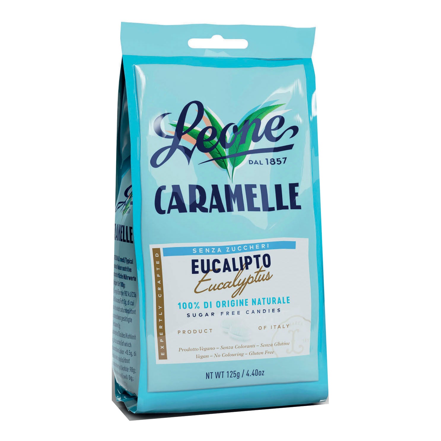 Leone Caramelle Senza Zuccheri Eucalipto In Sacchetto Da 125g