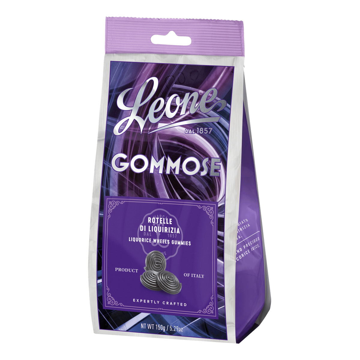 Leone Gommose Rotelle Di Liquirizia Sacchetto 150g  