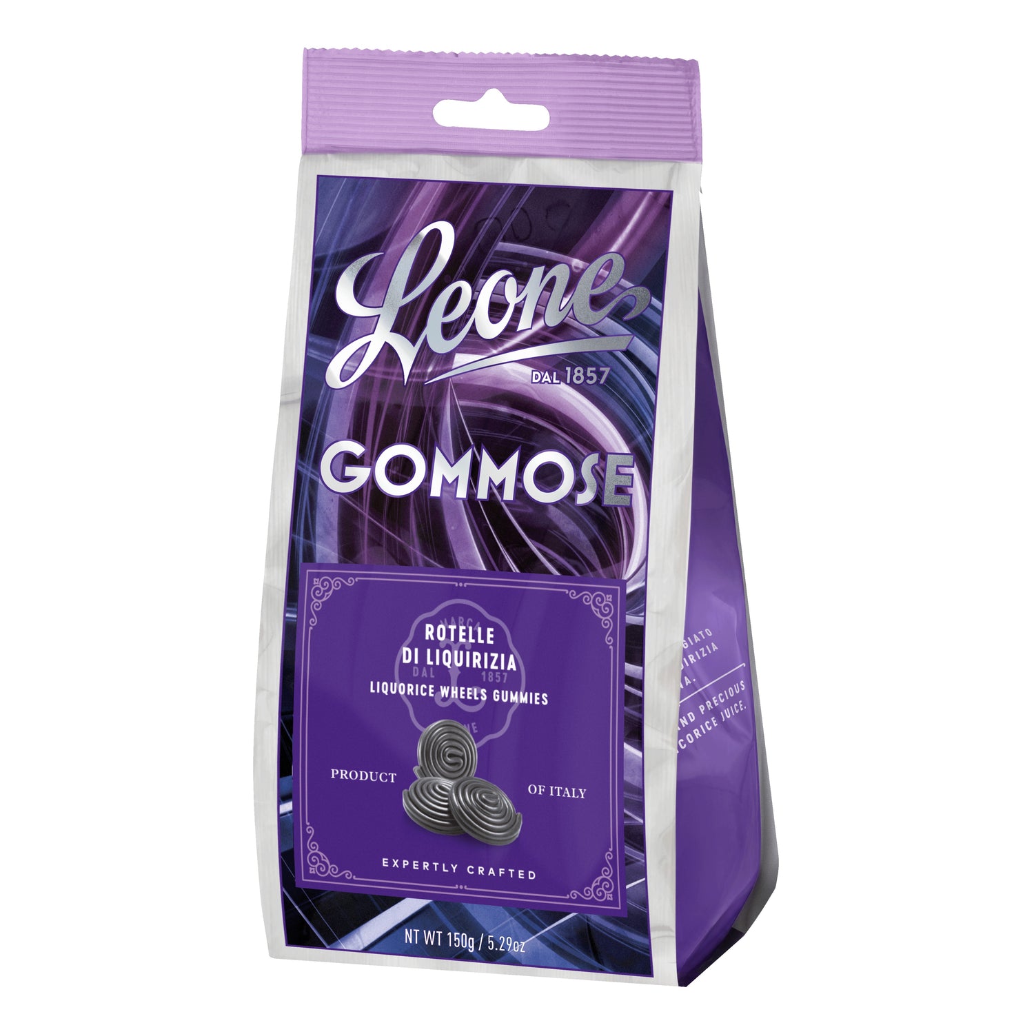 Leone Gommose Rotelle Di Liquirizia Sacchetto 150g