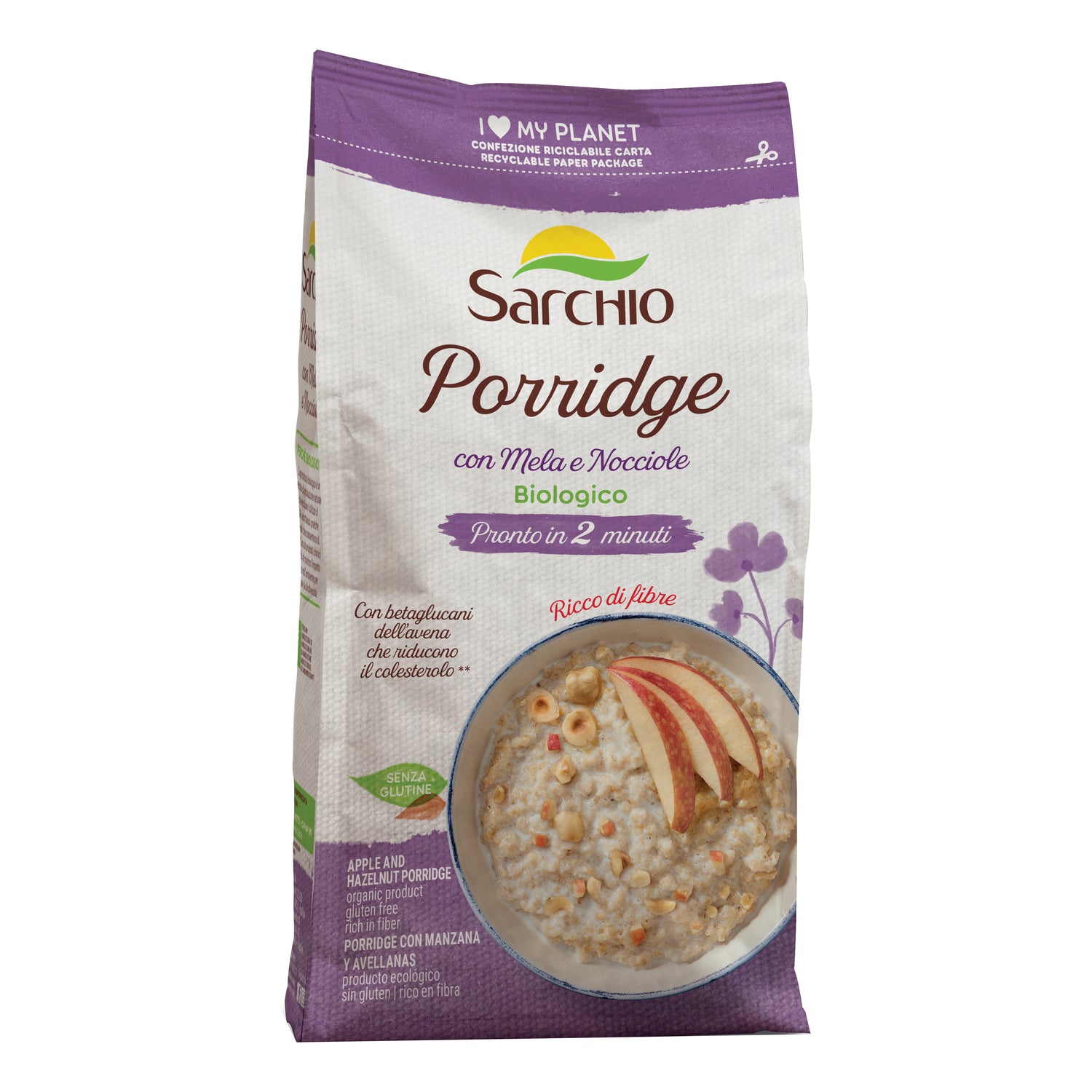 PORRIDGE MELA NOCCIOLE 250G