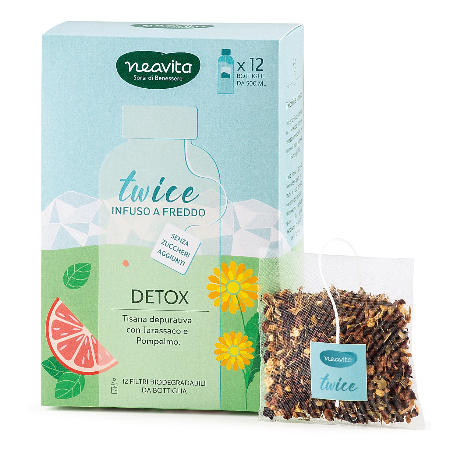 Neavita Twice To-Go Infuso A Freddo Detox 12 Maxi Filtri