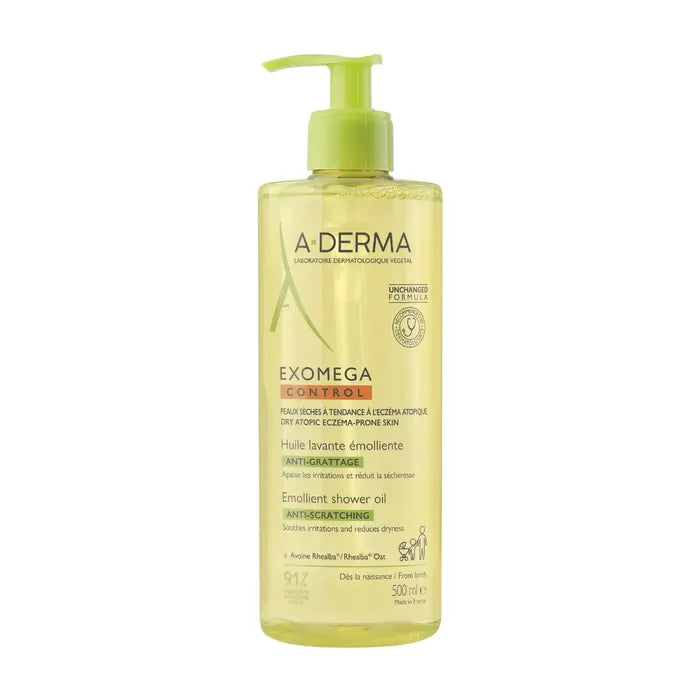 A-Derma Exomega Control | Olio Lavante Emolliente Pelle Atopica | 500ml