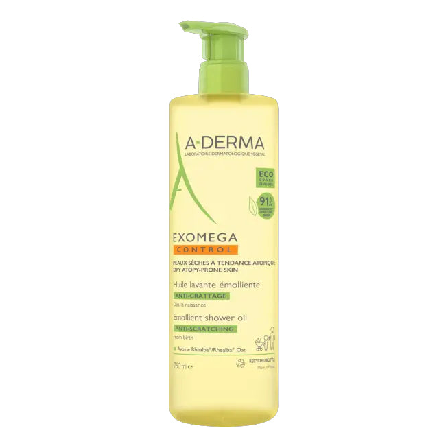 A-Derma Exomega Control | Olio Lavante Emolliente Pelle Atopica | 750 ml

