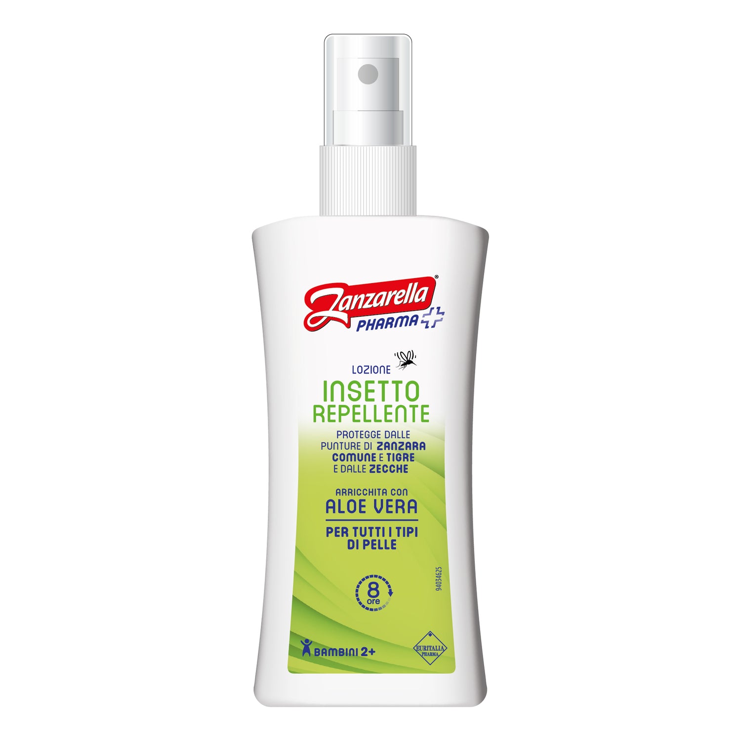 Zanzarella Lozione Insetto Repellente E Anti-Zanzare Con Aloe Vera Tutti I Tipi Di Pelle 100ml