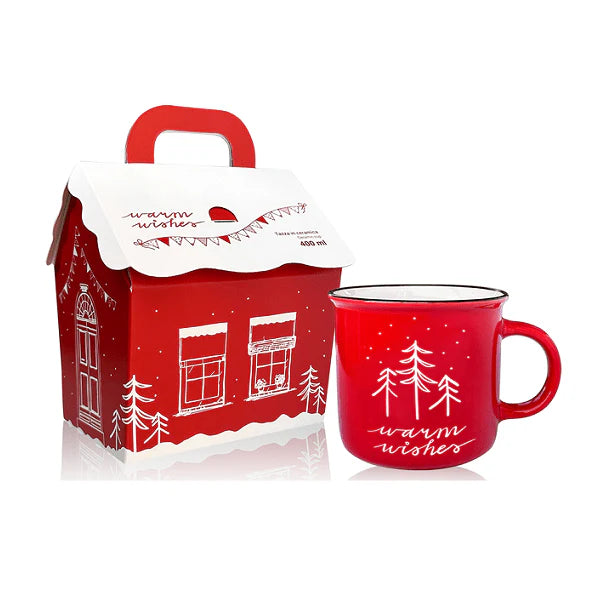 Himalaya Mug Happy | Tazza in Ceramica Natalizia | 1 Pezzo
