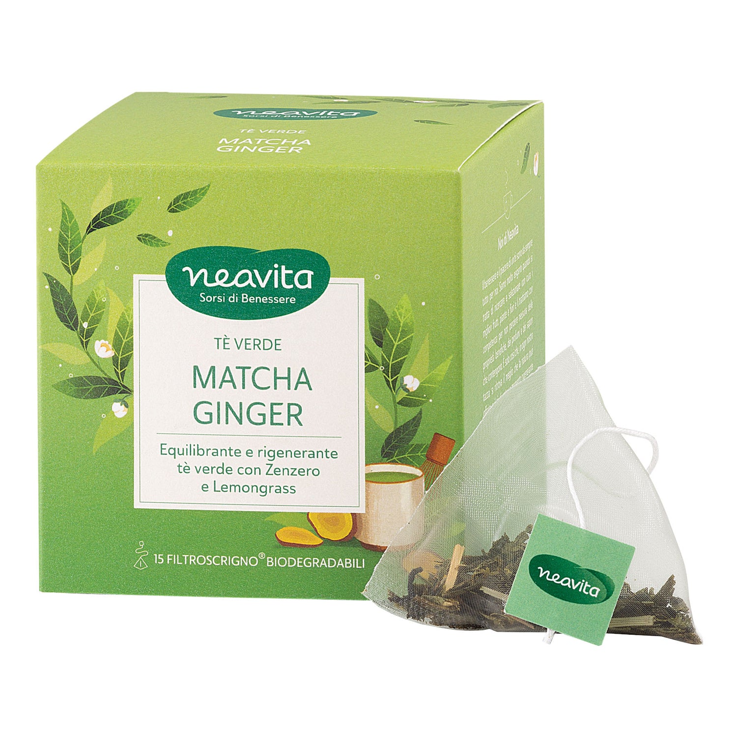 Neavita Tisana Te' Verde Matcha Ginger 15 Filtroscrigno