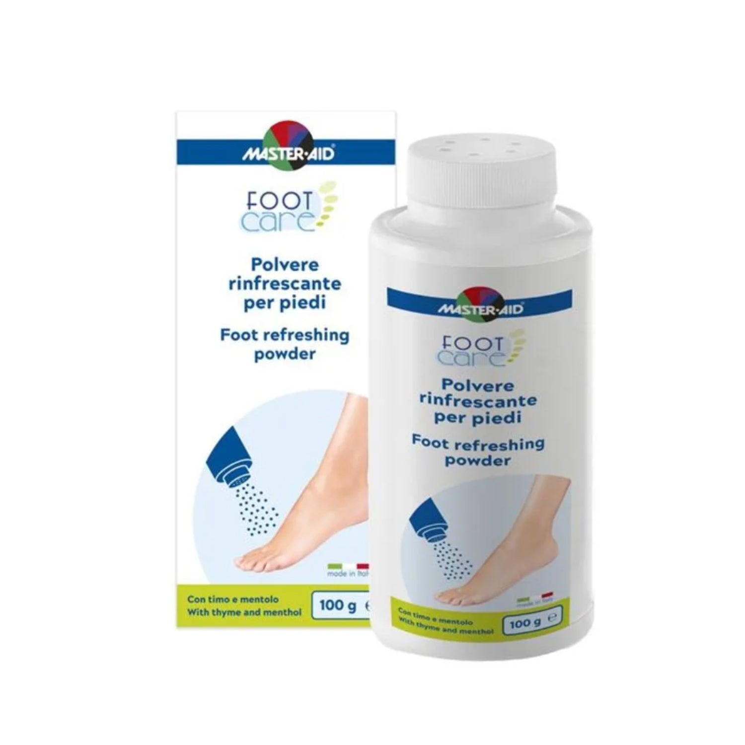 Footcare Polvere Rinfrescante | Piedi Asciutti e Deodorati | 100 g