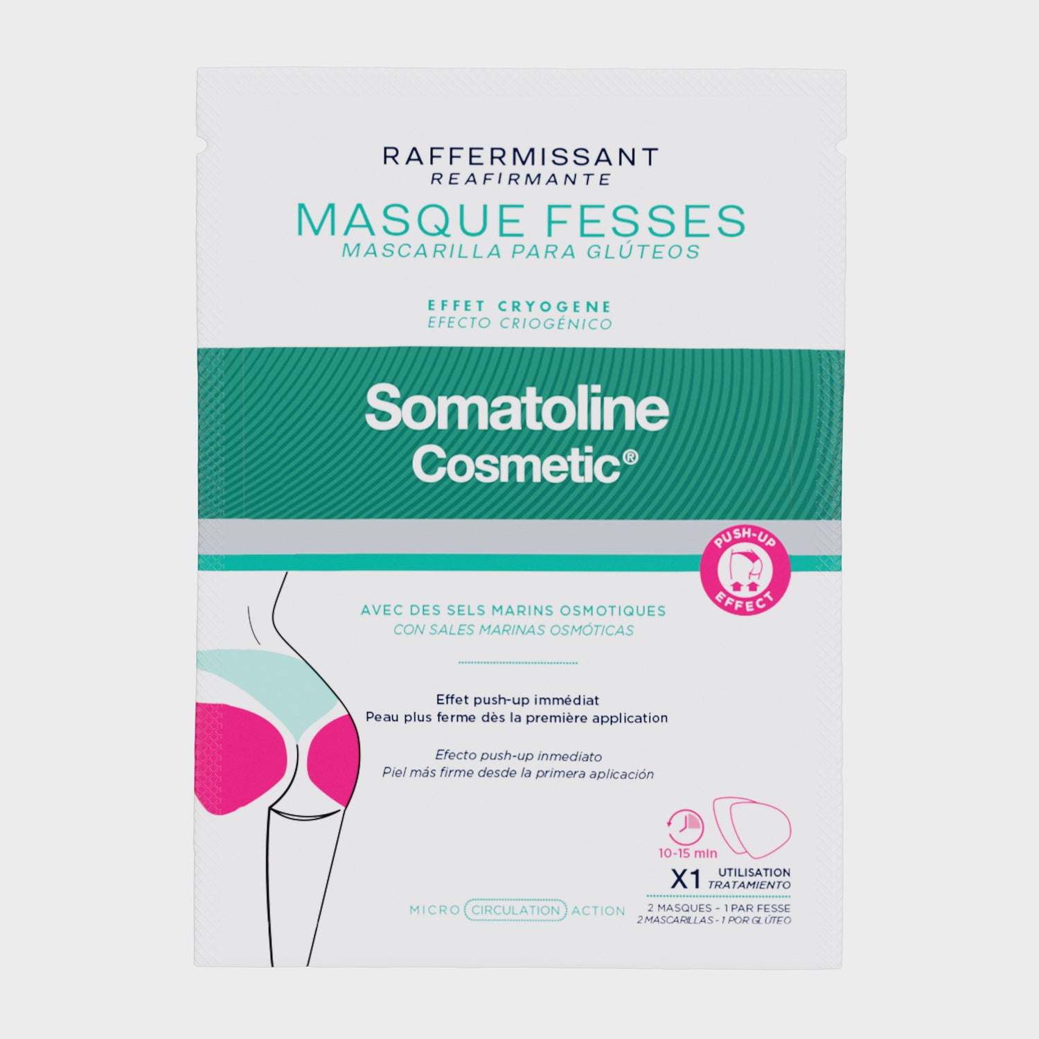 Somatoline Skin Expert Glutei Maschera Rassodante 1 Trattamento 2 Maschere