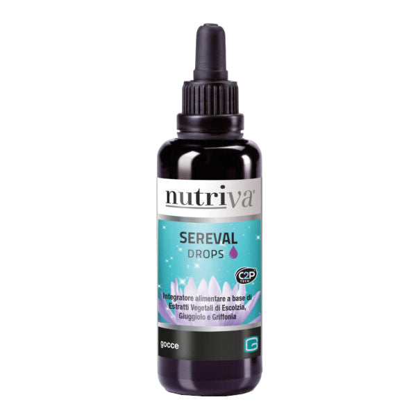 Nutriva Sereval Drops | Gocce Rilassanti con Escolzia Griffonia Giuggiolo | 50ml  