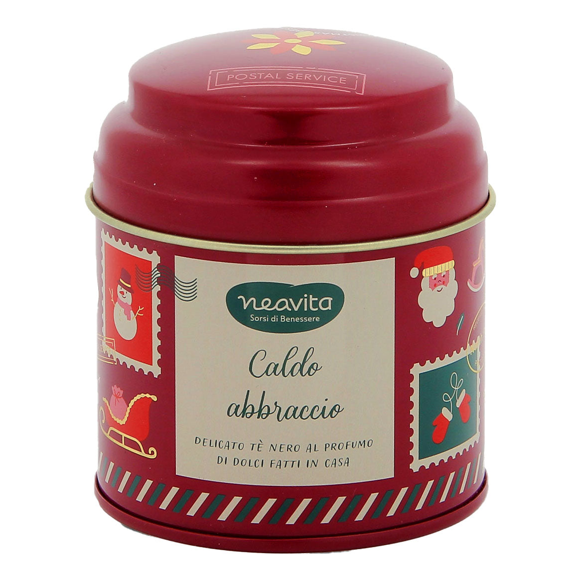 Neavita Barattolino Rosso Natale Infuso Mélange Strudel Tea 6 Filtroscrigno