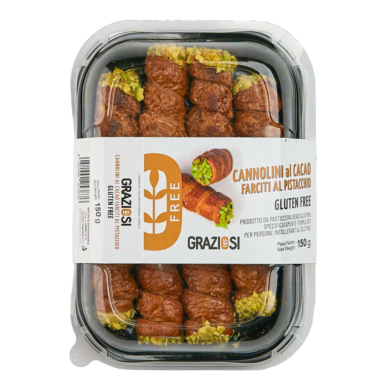 CANNOLI CACAO PISTACCHIO 150G