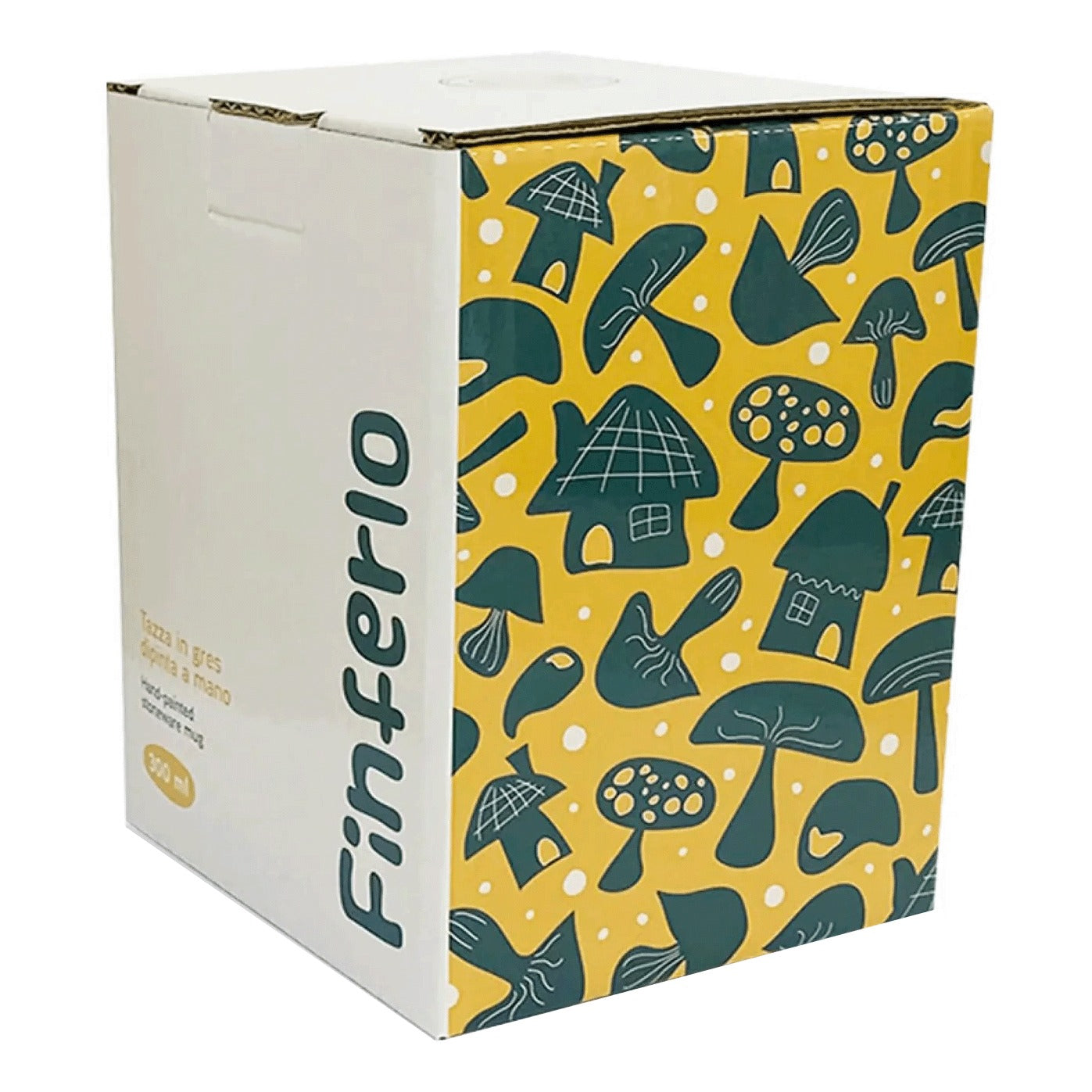 Hymalaya Handy Mug Tazza In Gres Dipinta A Mano Finferlo 300ml