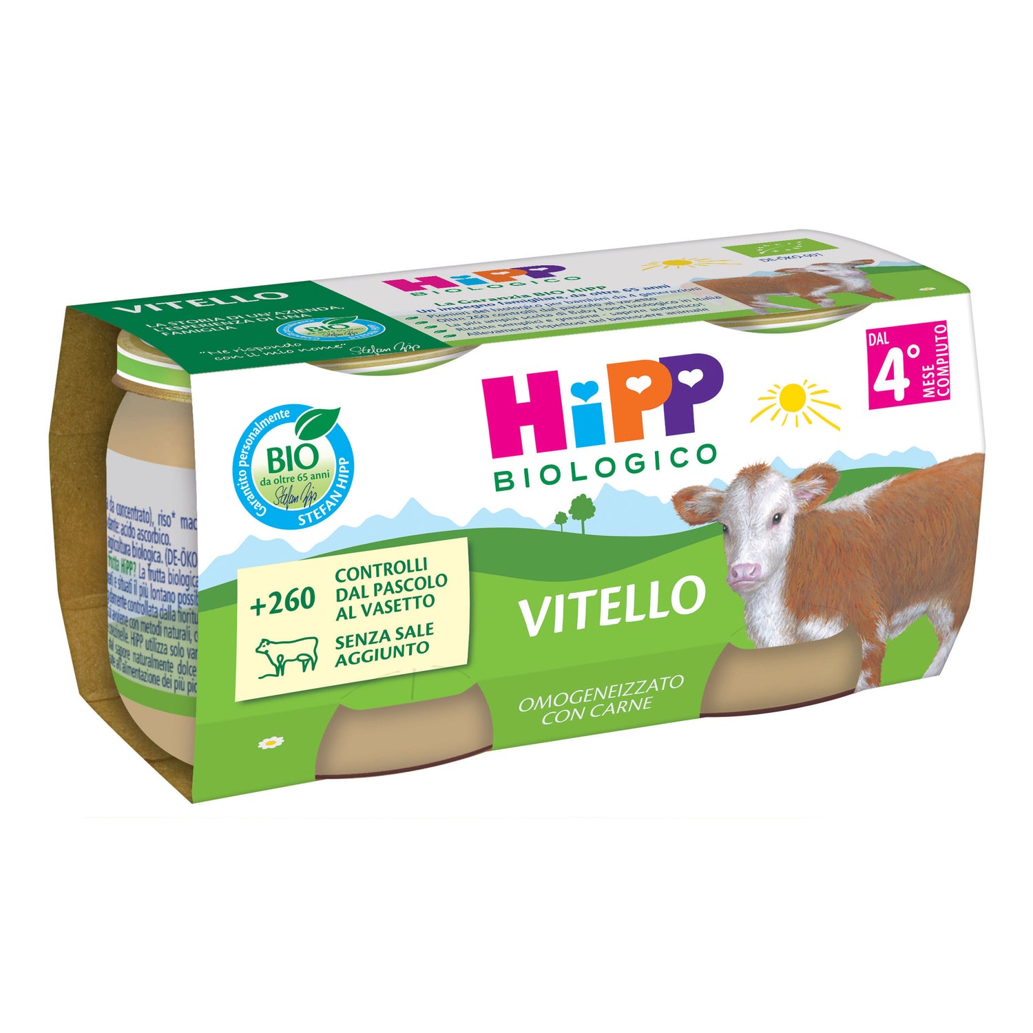 HIPP BIO OMOG VITELLO 2X80G