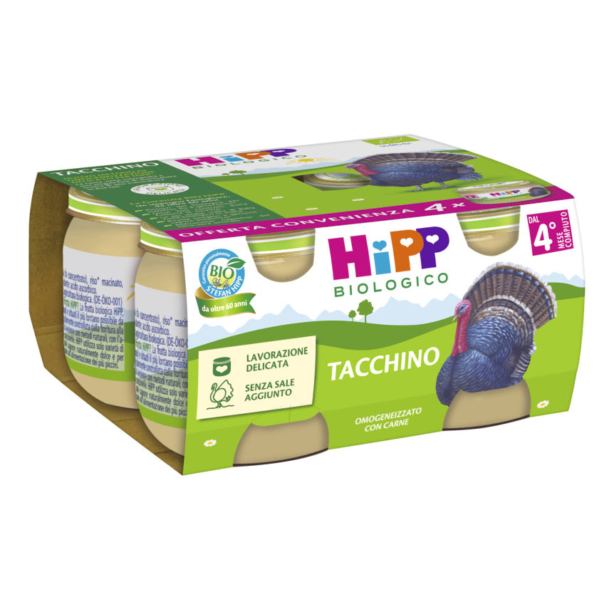 HIPP BIO OMOG TACCHINO 4X80G  