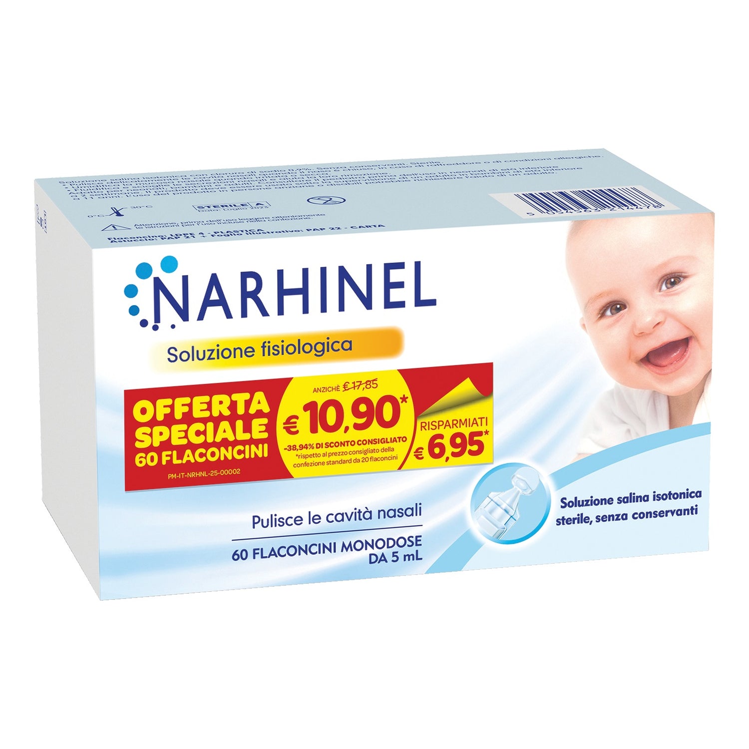 Narhinel Soluzione Fisiologica 60 Flaconcini 5ml