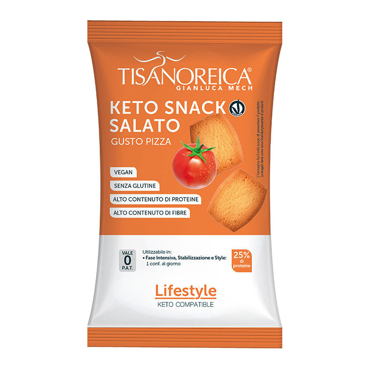 Gianluca Mech - Tisanoreica Keto Snack Salato Gusto Pizza 30g