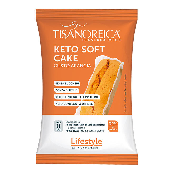 Gianluca Mech - Tisanoreica Keto Soft Cake Gusto Arancia 30g