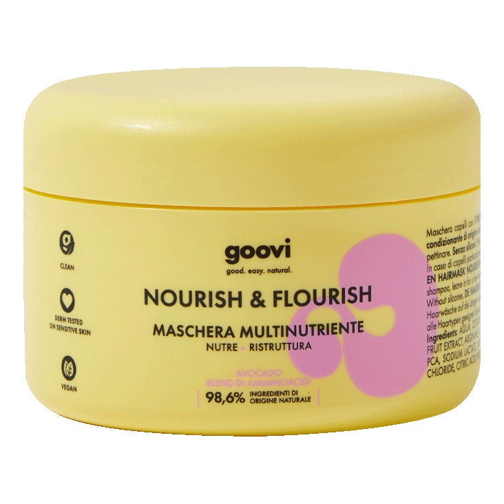 Goovi Nourish & Flourish Maschera Capelli Multinutriente 200ml