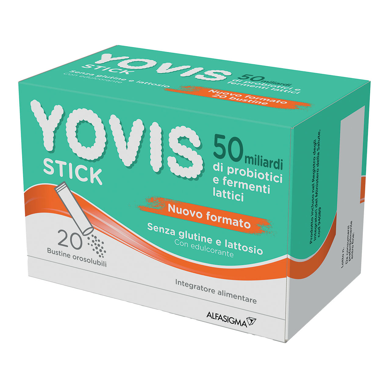 Yovis Stick 50 Miliardi Fermenti Lattici Vivi 20 Stick Bustine Orosolubili