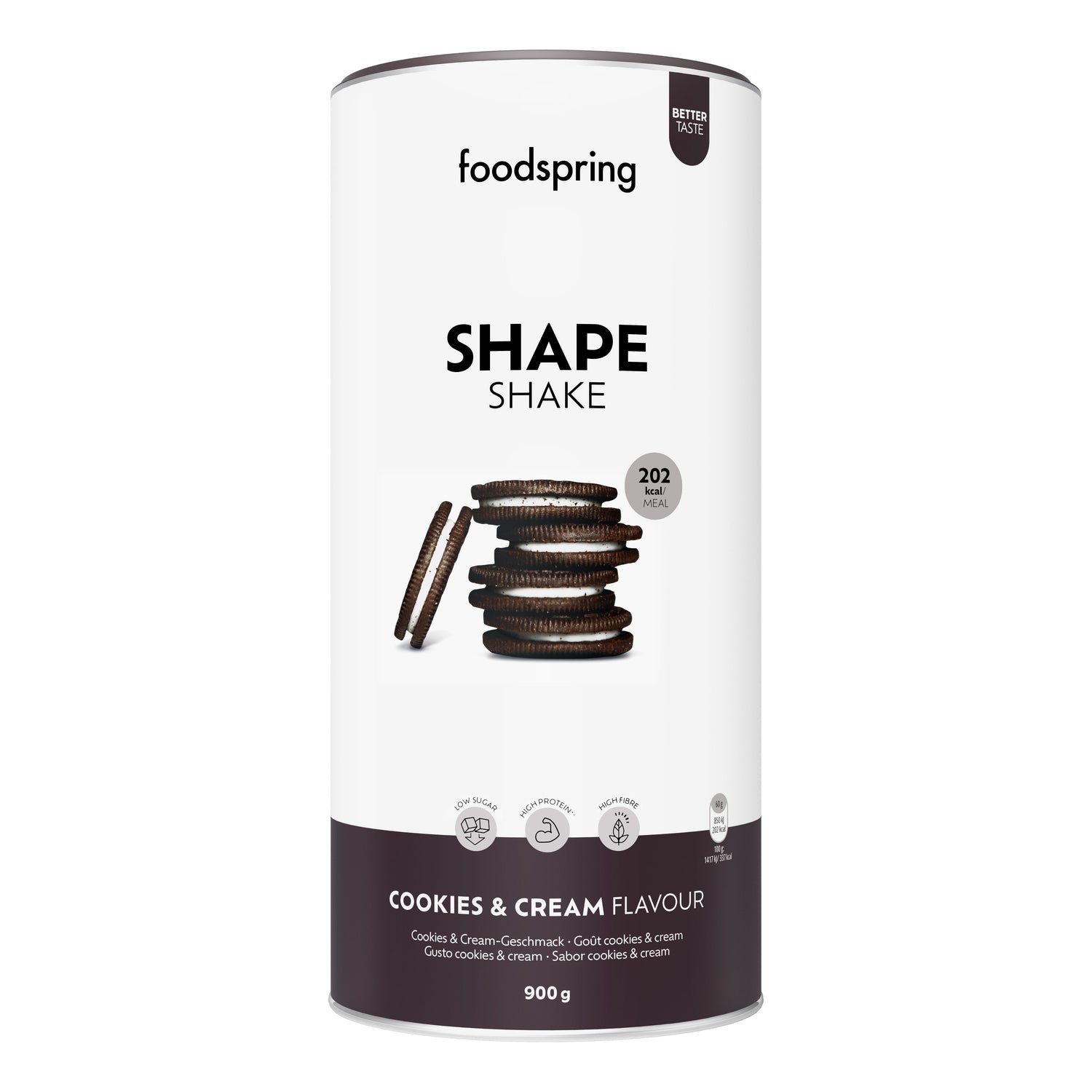 SHAPE SHAKE BISCOTTI & CR 900G