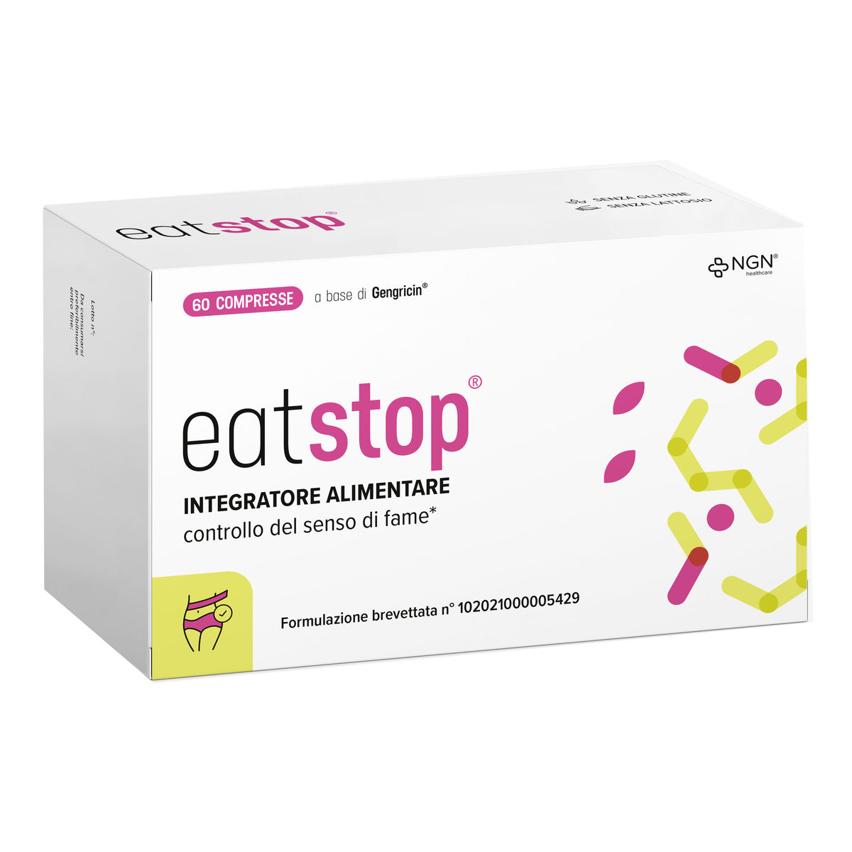 Eatstop | Integratore Controllo Senso di Fame con Gengricin | 60 Compresse  