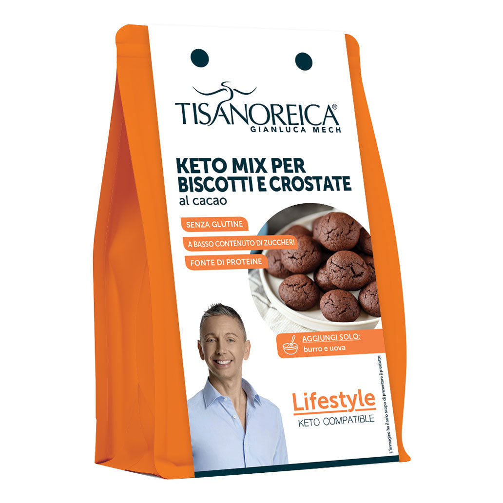 Gianluca Mech - Tisanoreica Keto Mix Per Biscotti E Crostate Al Cacao Lifestyle 400gr
