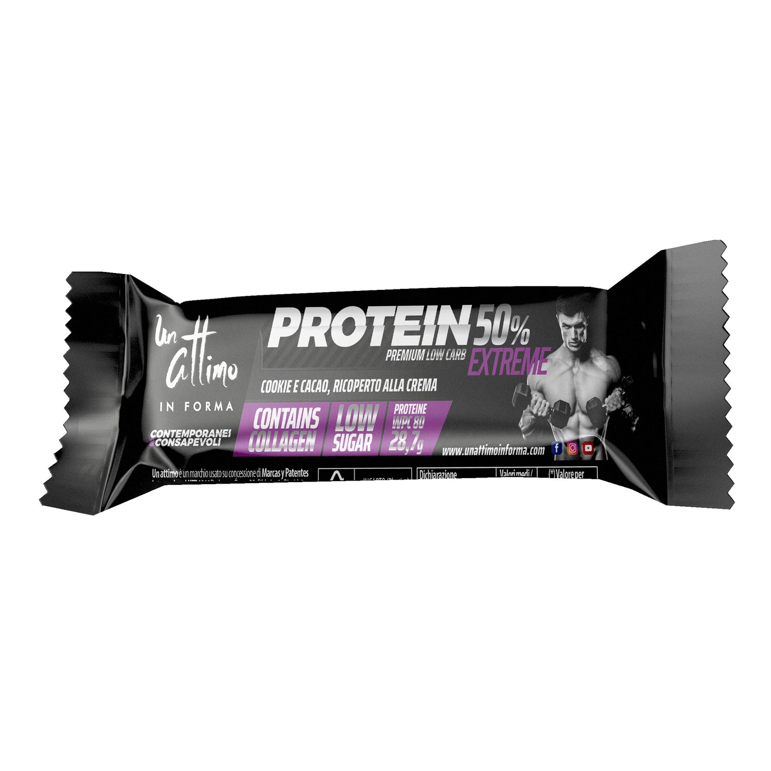 PROTEIN BAR 50% COOKIE CAC 40G