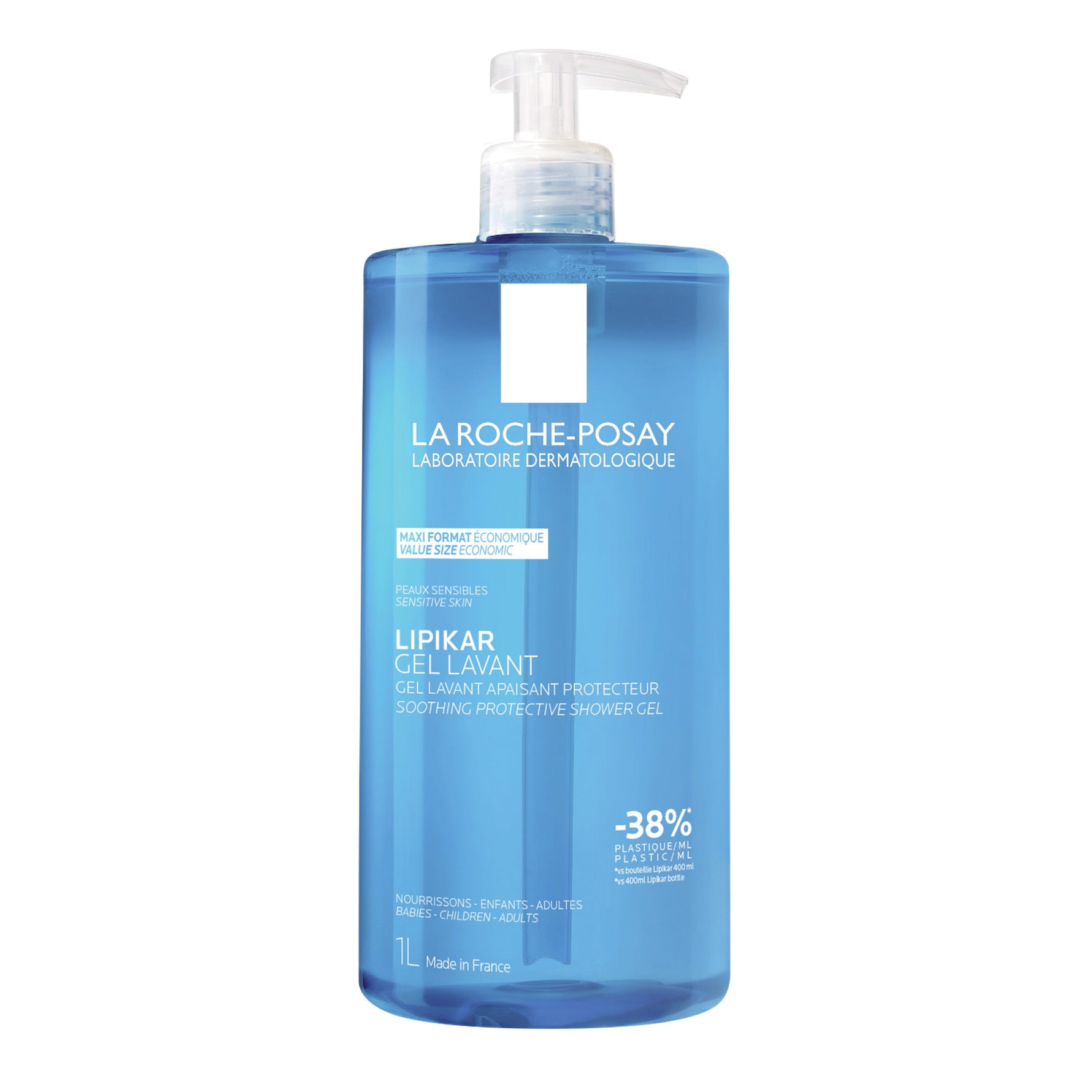 La Roche Posay Lipikar Gel Lavant | Gel Doccia Delicato Pelle Secca Sensibile | 1000ml
