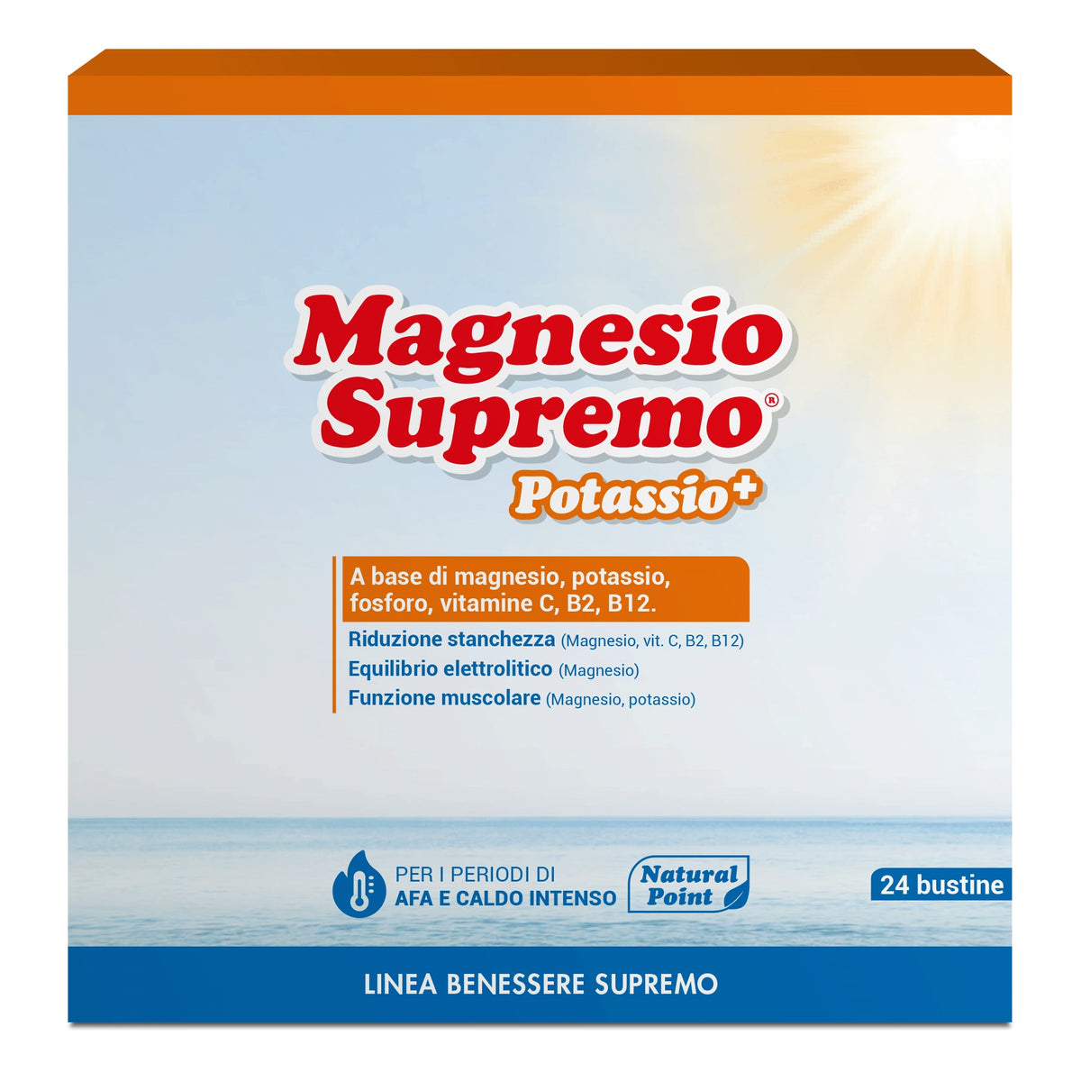 Magnesio Supremo Potassio+ | Magnesio Potassio Vitamine | 24 Bustine  