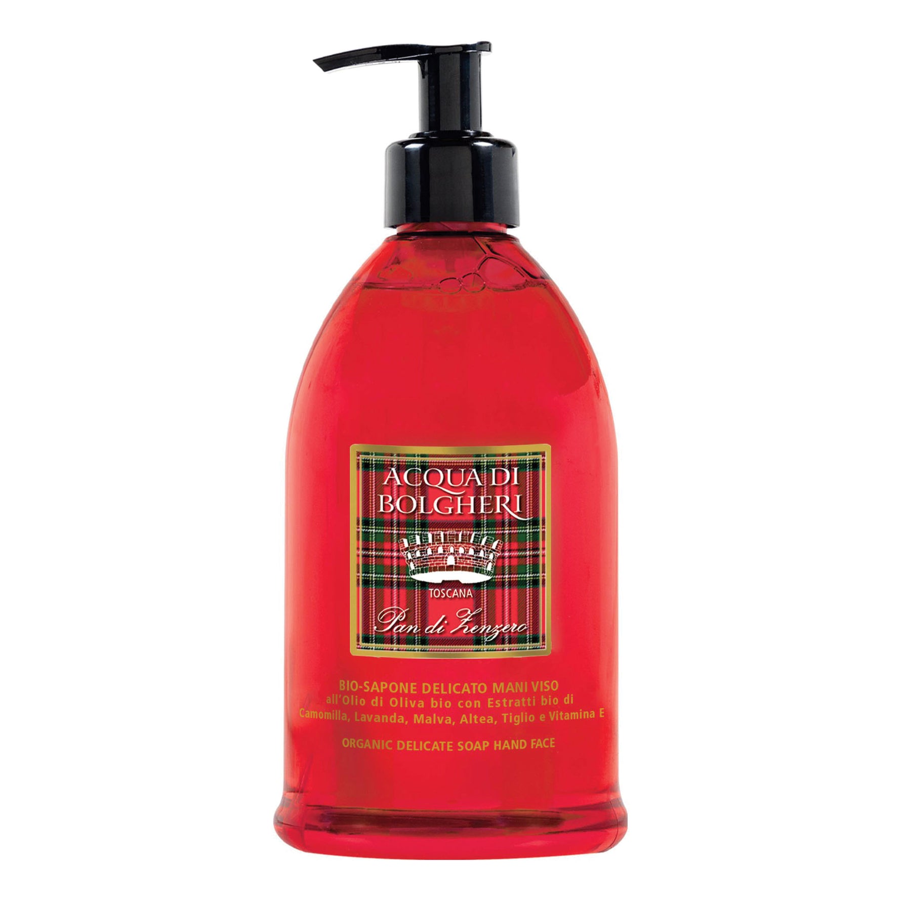 Acqua Di Bolgheri Bio Sapone Delicato Mani Viso Pan Di Zenzero 500ml
