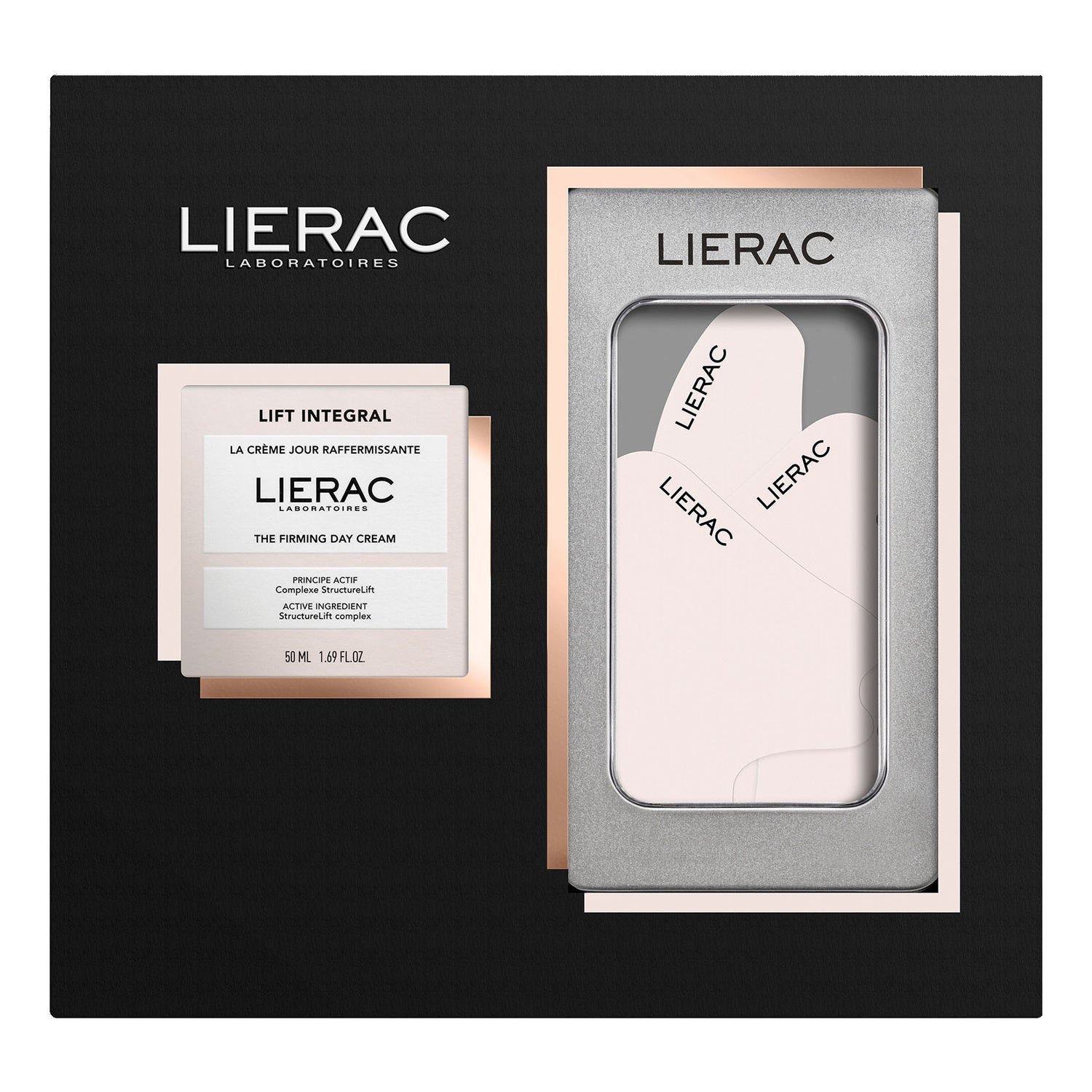 Lierac Lift Integral Cofanetto Idea Regalo Set - Crema Giorno Rassodante 50ml + Patch Viso Riutilizzabili