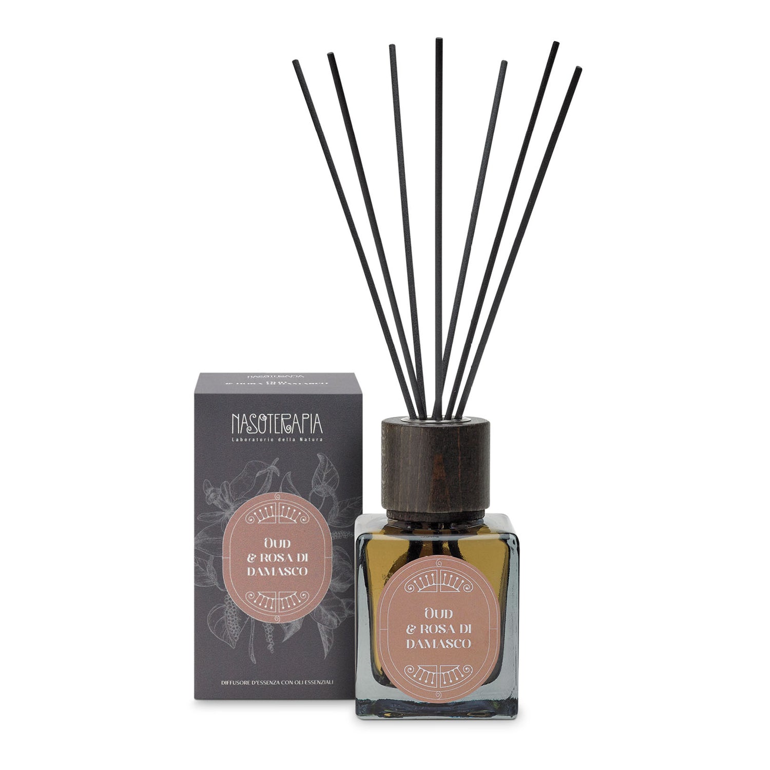 Nasoterapia Diffusore Di Essenze A Bastoncini Oud & Rosa Di Damasco 200ml