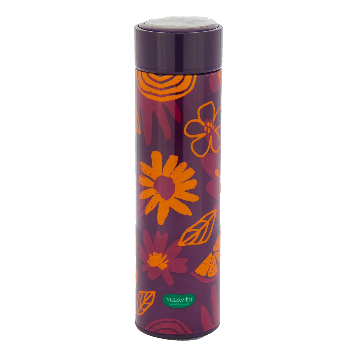 Neavita Thermos In Acciaio Inox E Filtro In Acciaio In-Fusion Viola 500ml