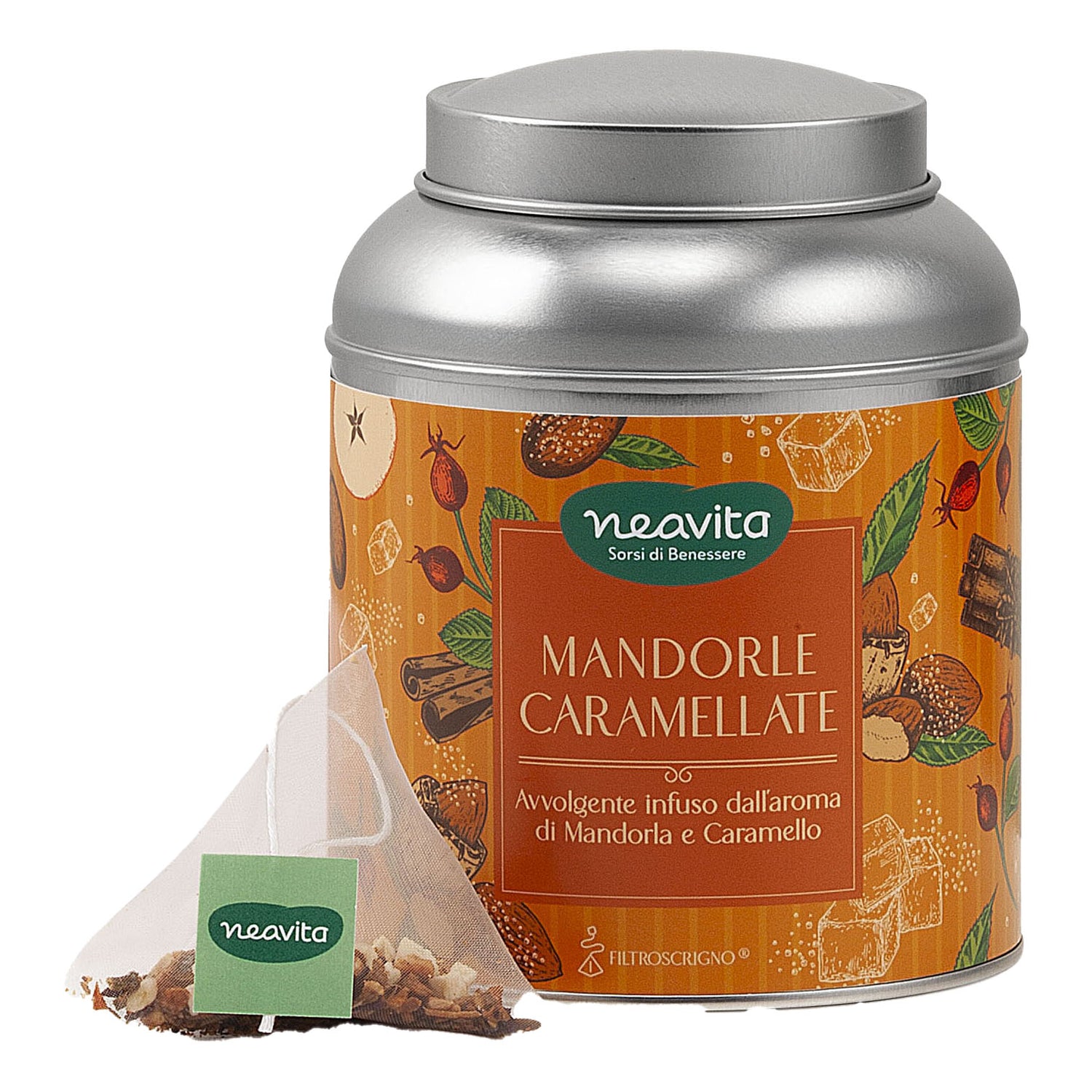 Neavita Infuso Mandorle Caramellate In Barattolino 15 Filtroscrigno