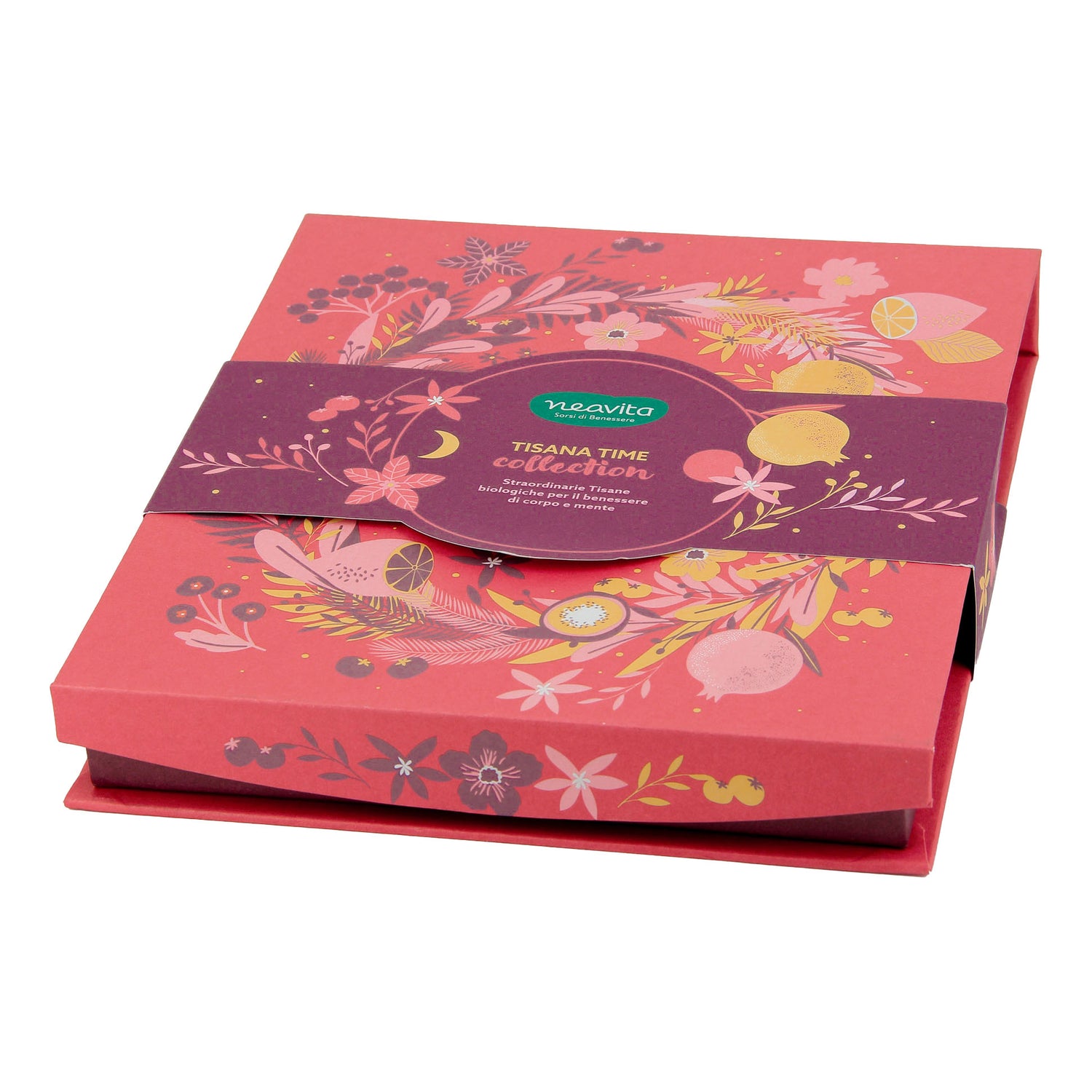 Neavita Cofanetto Quadrato Rosa Tisana Time Collection 27 Filtri Bio
