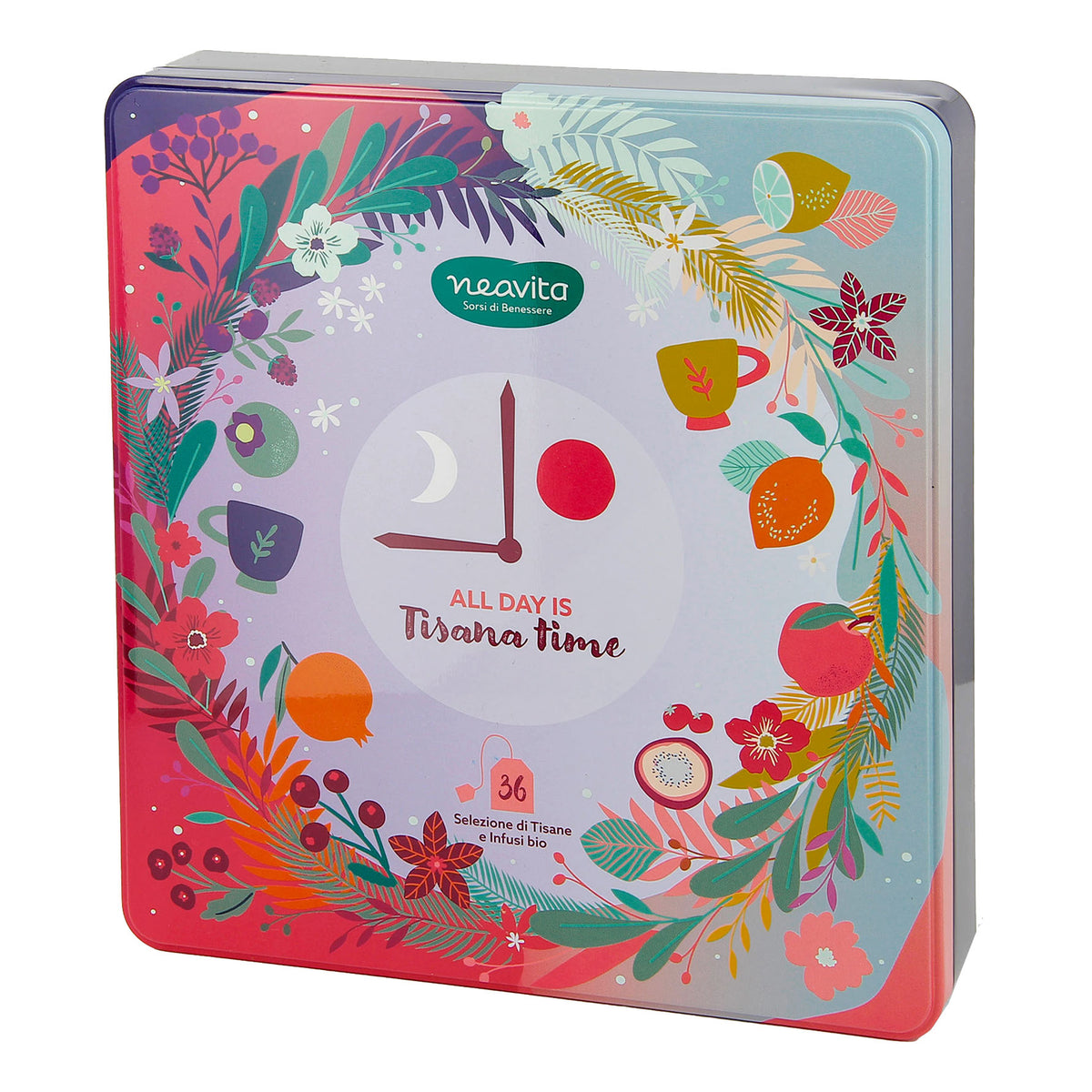 Neavita Cofanetto In Latta All Day Is Tisana Time Assortite 36 Filtri Bio  