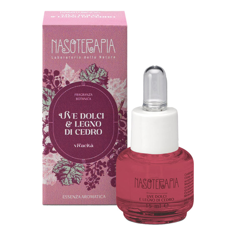 Nasoterapia Essenza Aromatica 15ml - Uve Dolci E Legno Di Cedro

