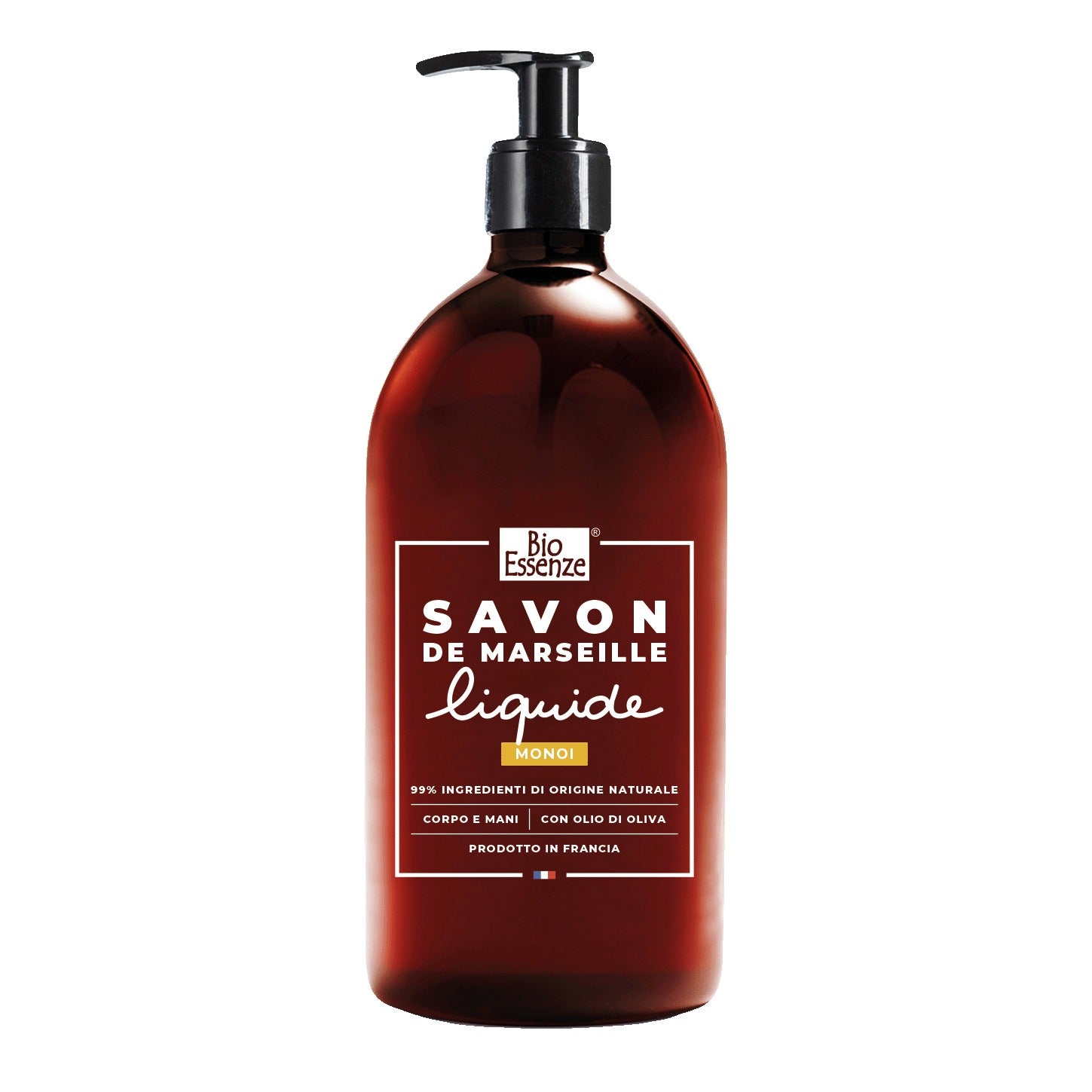 Bio Essenze Sapone Liquido Di Marsiglia - Monoi 1000ml