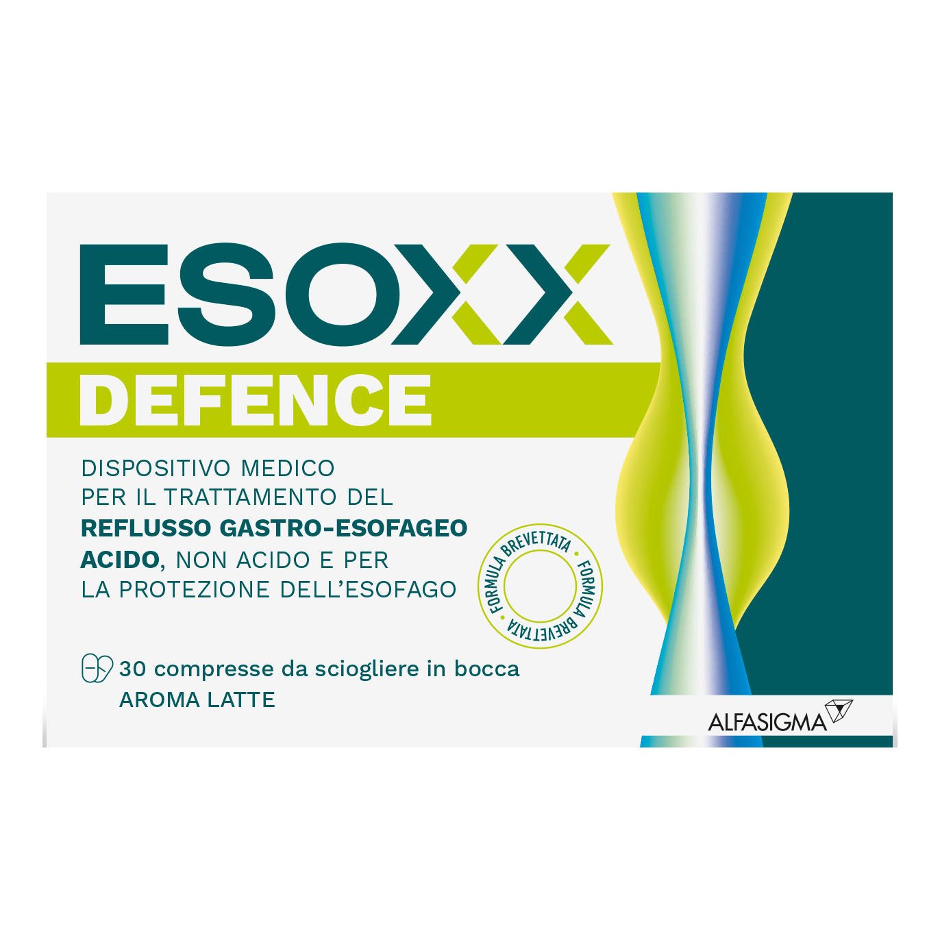 Esoxx Defence | Dispositivo Medico Reflusso Gastroesofageo | 30 Compresse Masticabili
