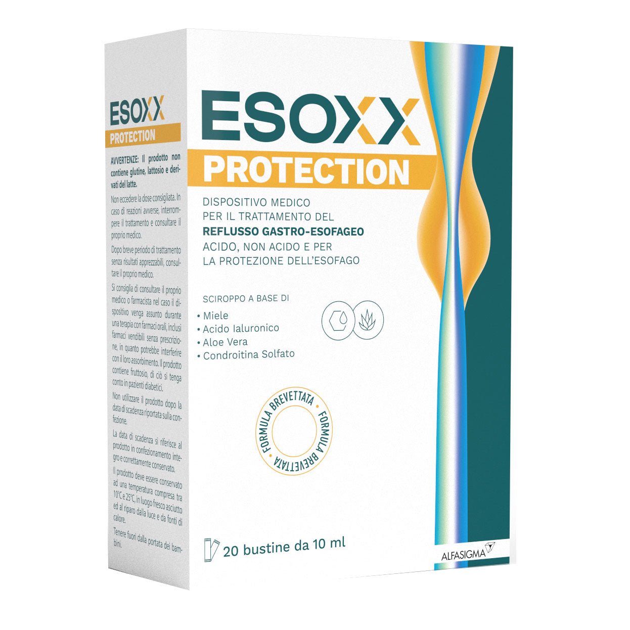 Esoxx Protection | Reflusso gastroesofageo | 20 bustine da 10 ml