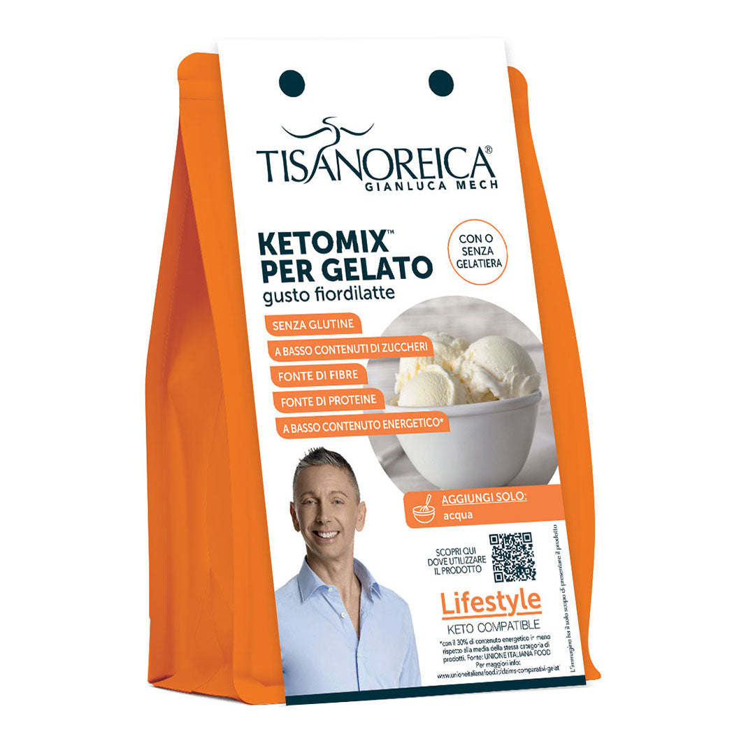 Gianluca Mech - Tisanoreica Ketomix Per Gelato Gusto Fiordilatte 400g