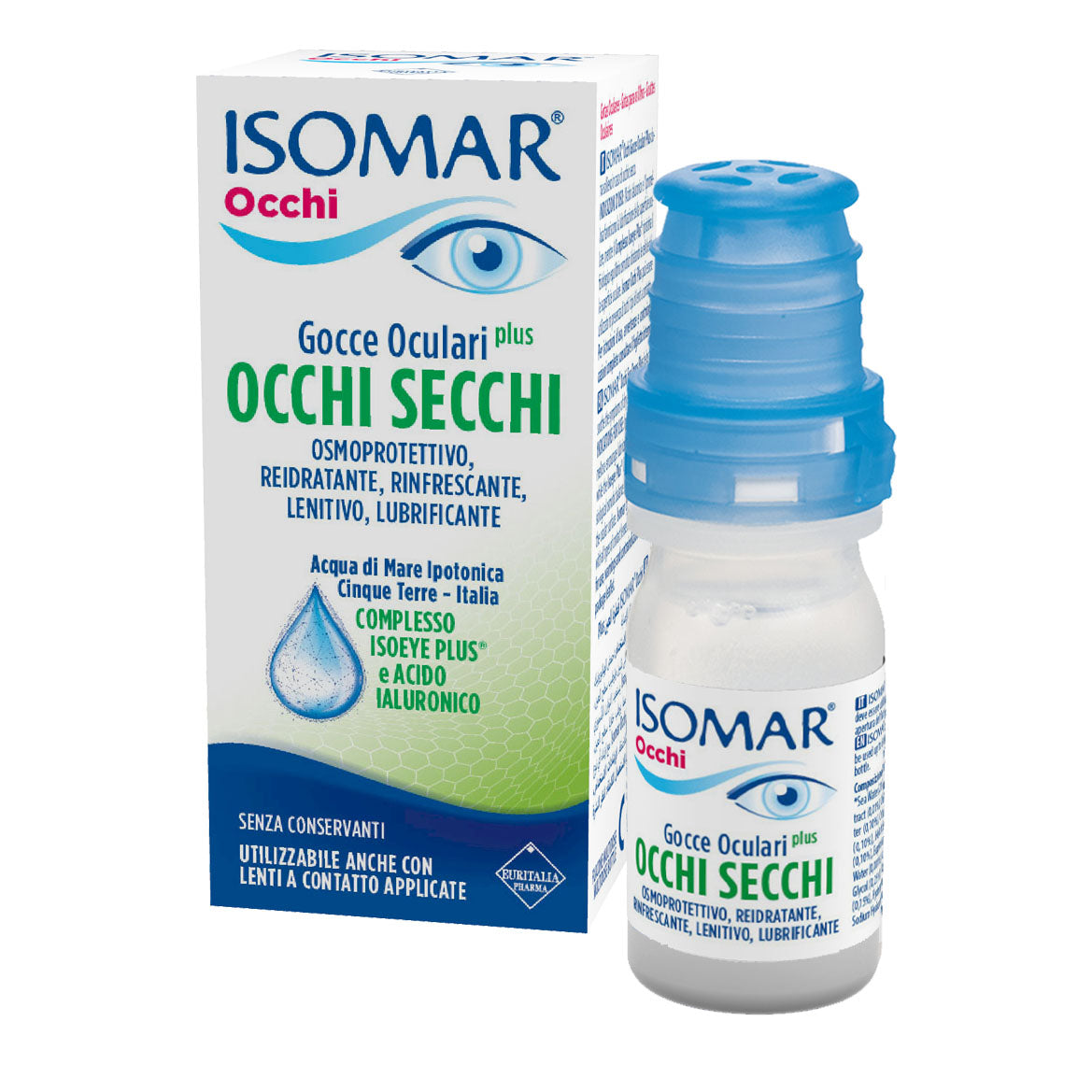 Isomar Occhi Plus gocce oculari per occhi secchi 10 ml
