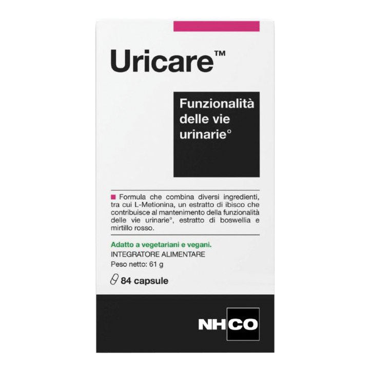 NHCO Uricare | Integratore Vie Urinarie con Mirtillo Rosso | 84 Capsule  