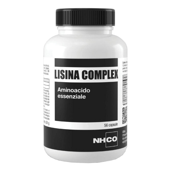 NHCO Lisina Complex | Integratore L-Lisina con Vitamina C e Zinco | 56 Capsule