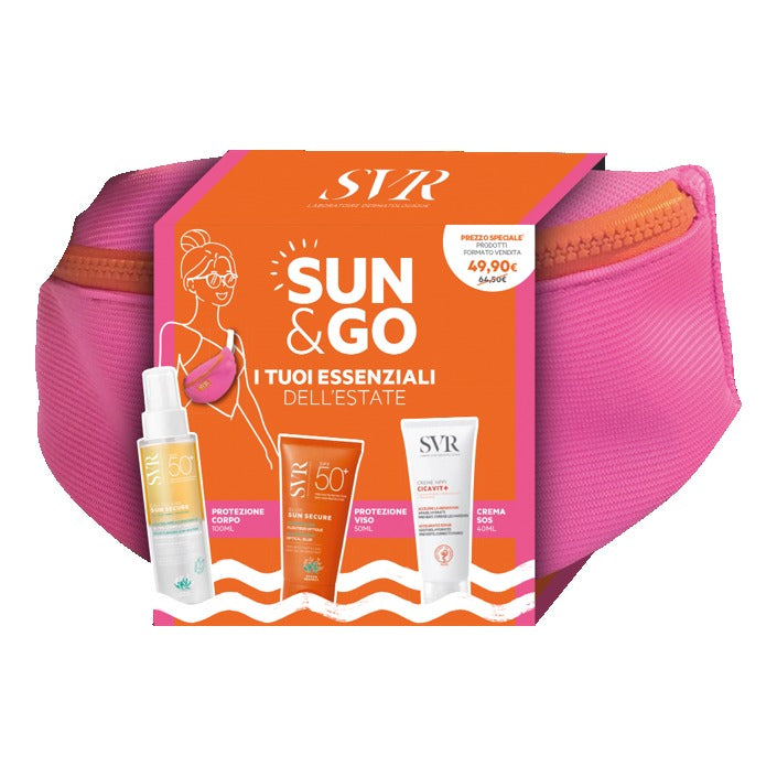 Svr Sun Secure Set Summer Sun & Go | Kit Solare In Marsupio | 3 Prodotti