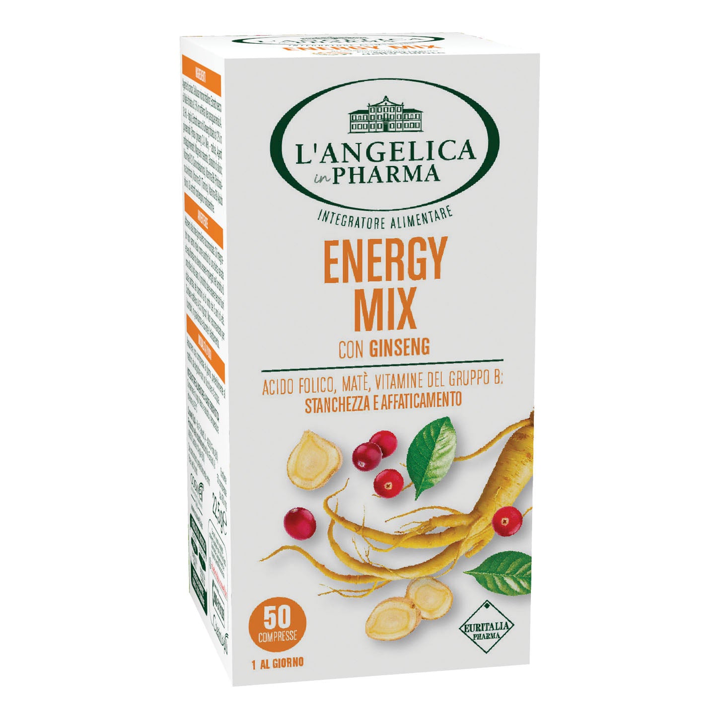 L'Angelica Energy Mix Con Ginseng 50 Compresse
