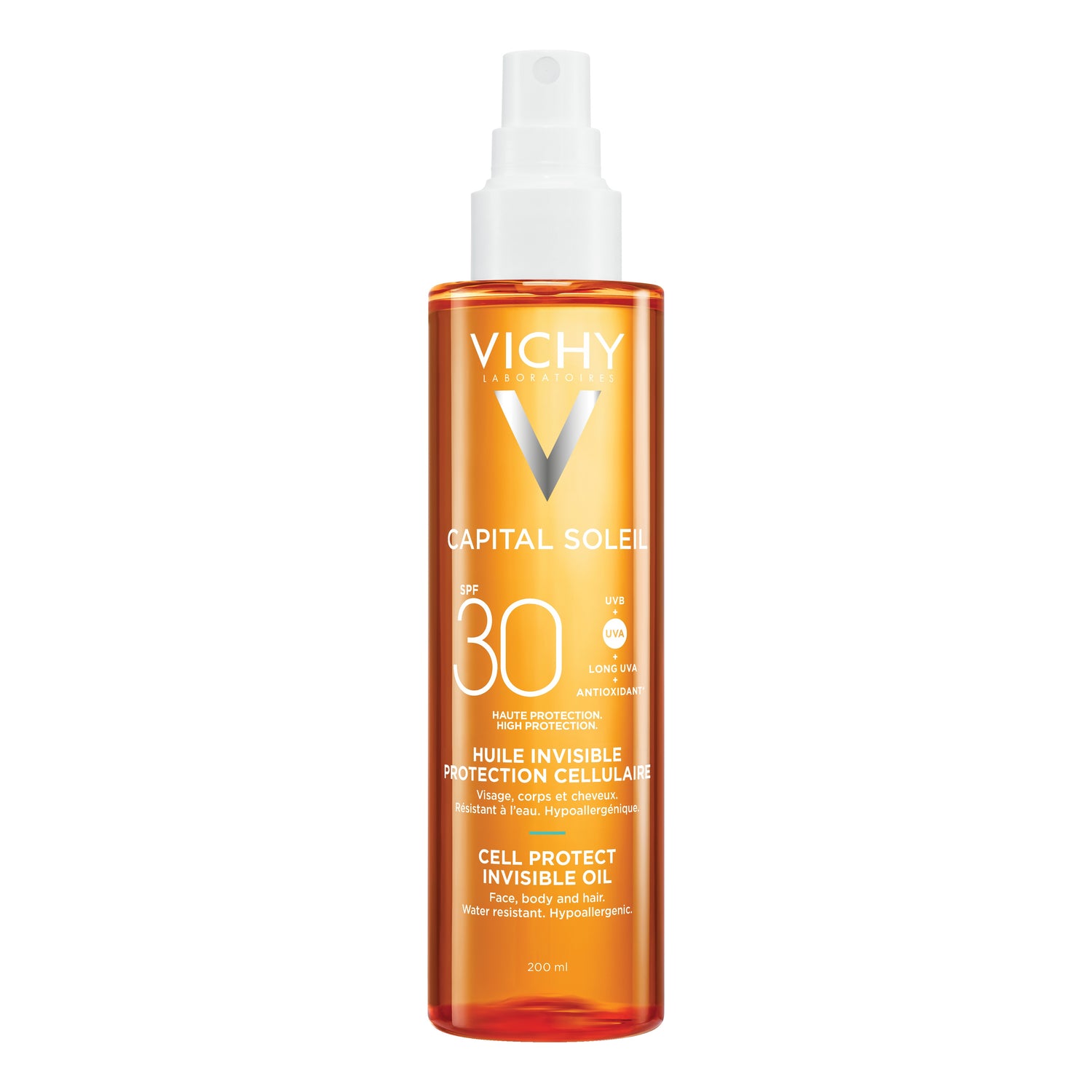Vichy Capital Soleil Cell Protect Olio Invisibile Spf30 Protezione Solare Molto Alta 200ml